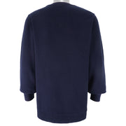 Stussy - Blue Big Logo Crew Neck Sweatshirt 1990s X-Large Vintage Retro