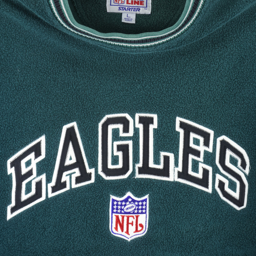Starter (Pro Line) - Philadelphia Eagles Crew Neck Sweatshirt 1990s Large Vintage Retro Football