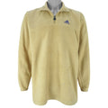 Adidas - 1/4 Zip Embroidered Fleece Sweatshirt 1990s Medium Vintage Retro