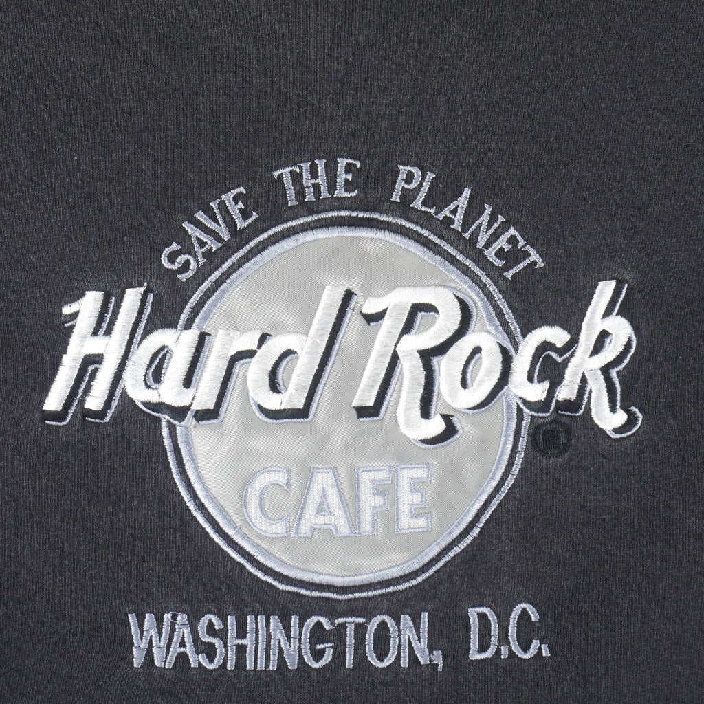 Vintage - Hard Rock Washington DC Embroidered Sweatshirt 1990s Large Vintage Retro