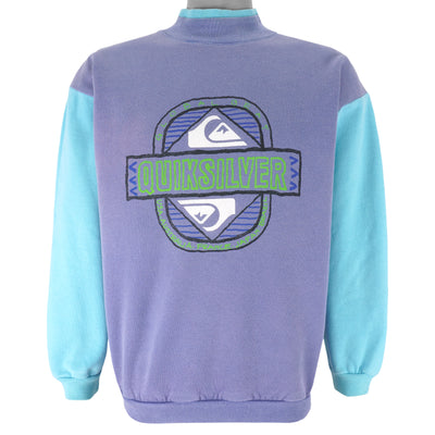 Vintage - Quicksilver International Turtleneck Sweatshirt 1990s Small