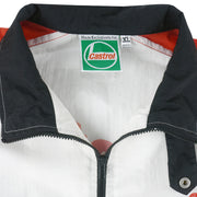 Vintage - Castrol GTX Zip-Up Racing Windbreaker 1990s X-Large Vintage Retro