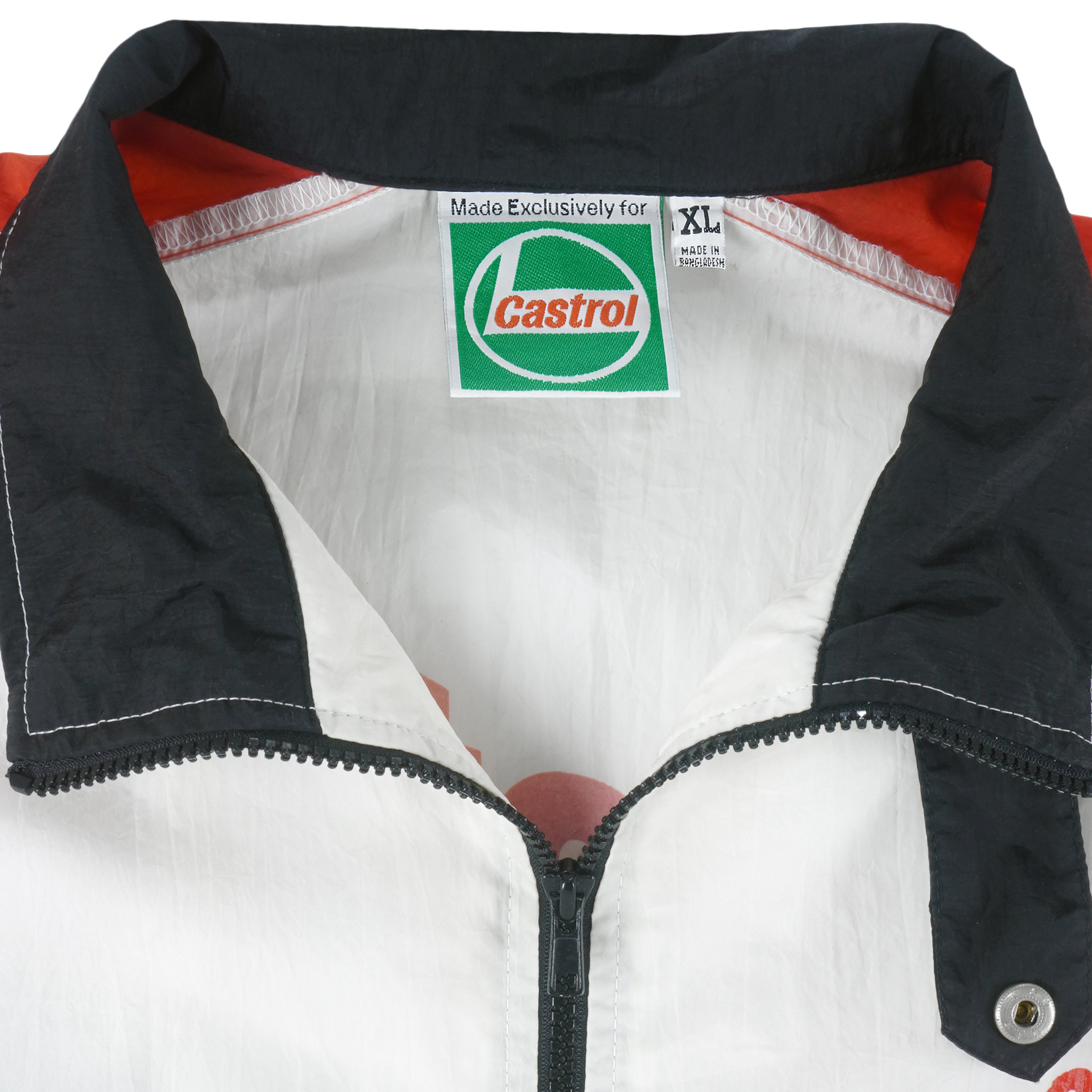 Vintage - Castrol GTX Zip-Up Racing Windbreaker 1990s X-Large Vintage Retro