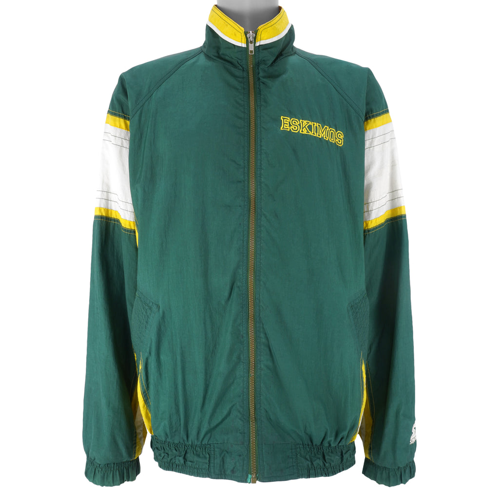 Starter - Edmonton Eskimos Football Club Windbreaker 1990s X-Large Vintage Retro Football