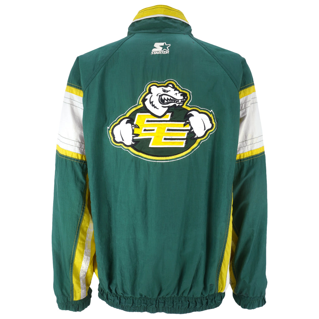 Starter - Edmonton Eskimos Football Club Windbreaker 1990s X-Large Vintage Retro Football