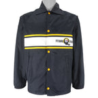 NFL - Pittsburgh Steelers Button-Up Windbreaker 1990s Large Vintage Retro Football
