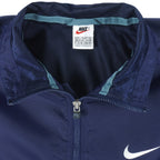 Nike - 1/4 Zip Embroidered Windbreaker 1990s Large Vintage Retro