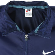 Nike - 1/4 Zip Embroidered Windbreaker 1990s Large Vintage Retro