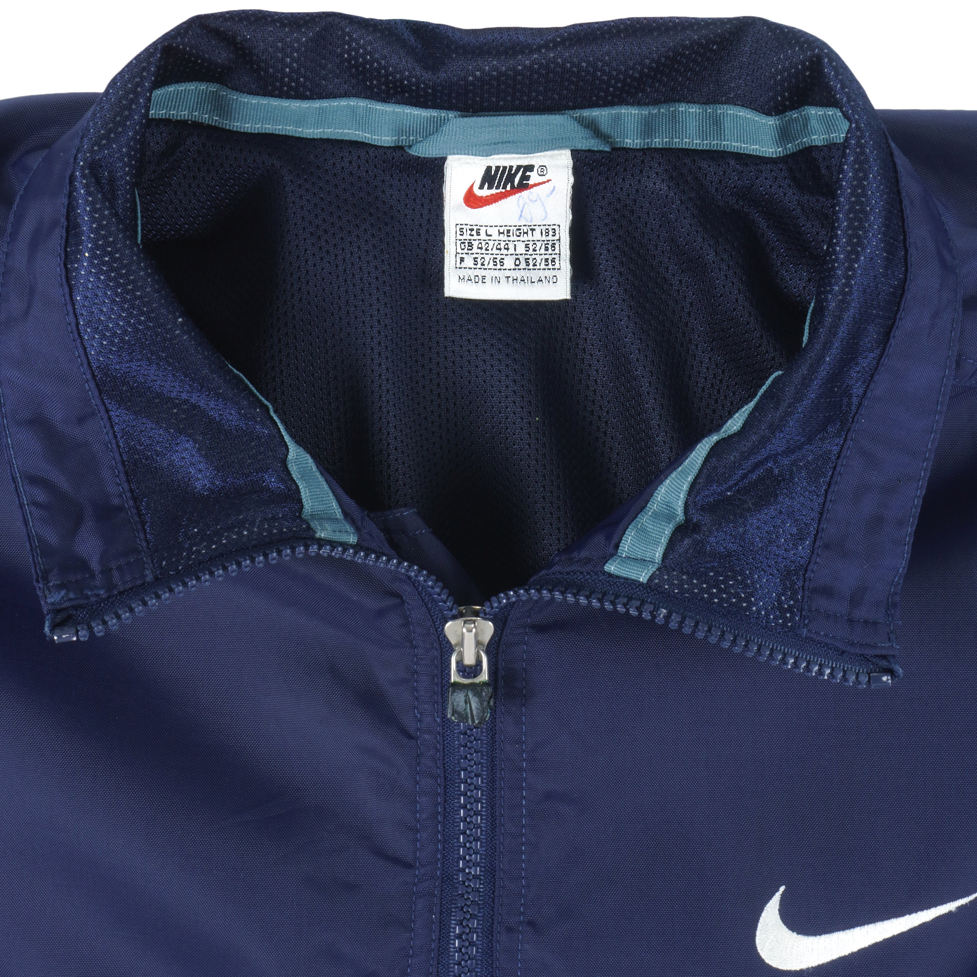 Nike - 1/4 Zip Embroidered Windbreaker 1990s Large Vintage Retro
