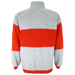 Vintage - Grey with Red San Francisco 1/4 Zip Sweatshirt 1990s X-Large Vintage Retro