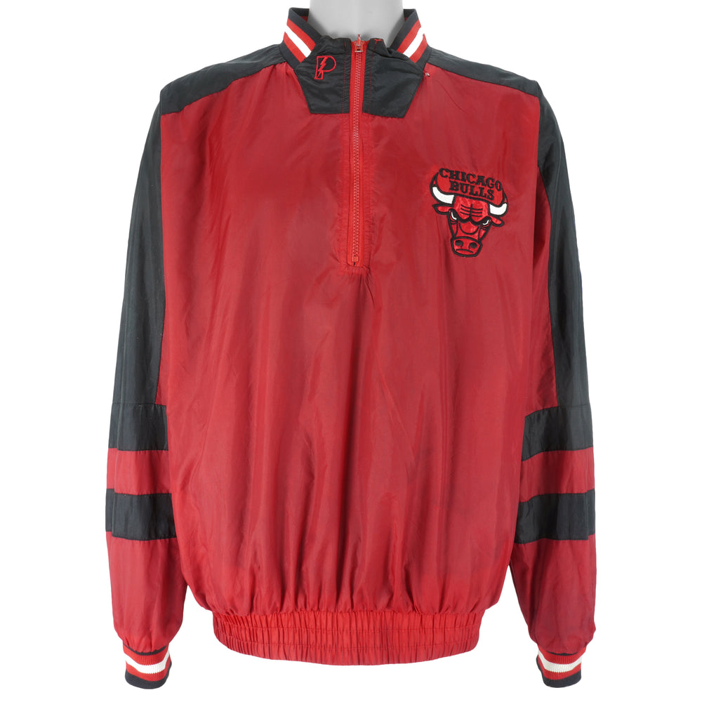 NBA (Pro Player) - Chicago Bulls Pullover Reversible Windbreaker 1990s Large Vintage Retro Basketball