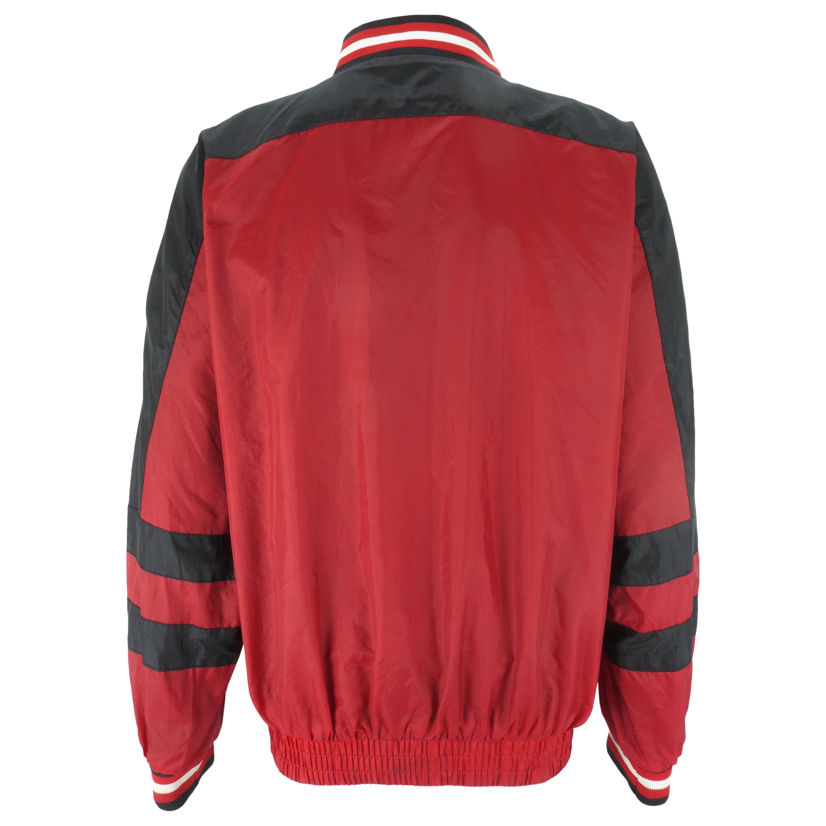 NBA (Pro Player) - Chicago Bulls Pullover Reversible Windbreaker 1990s Large Vintage Retro Basketball
