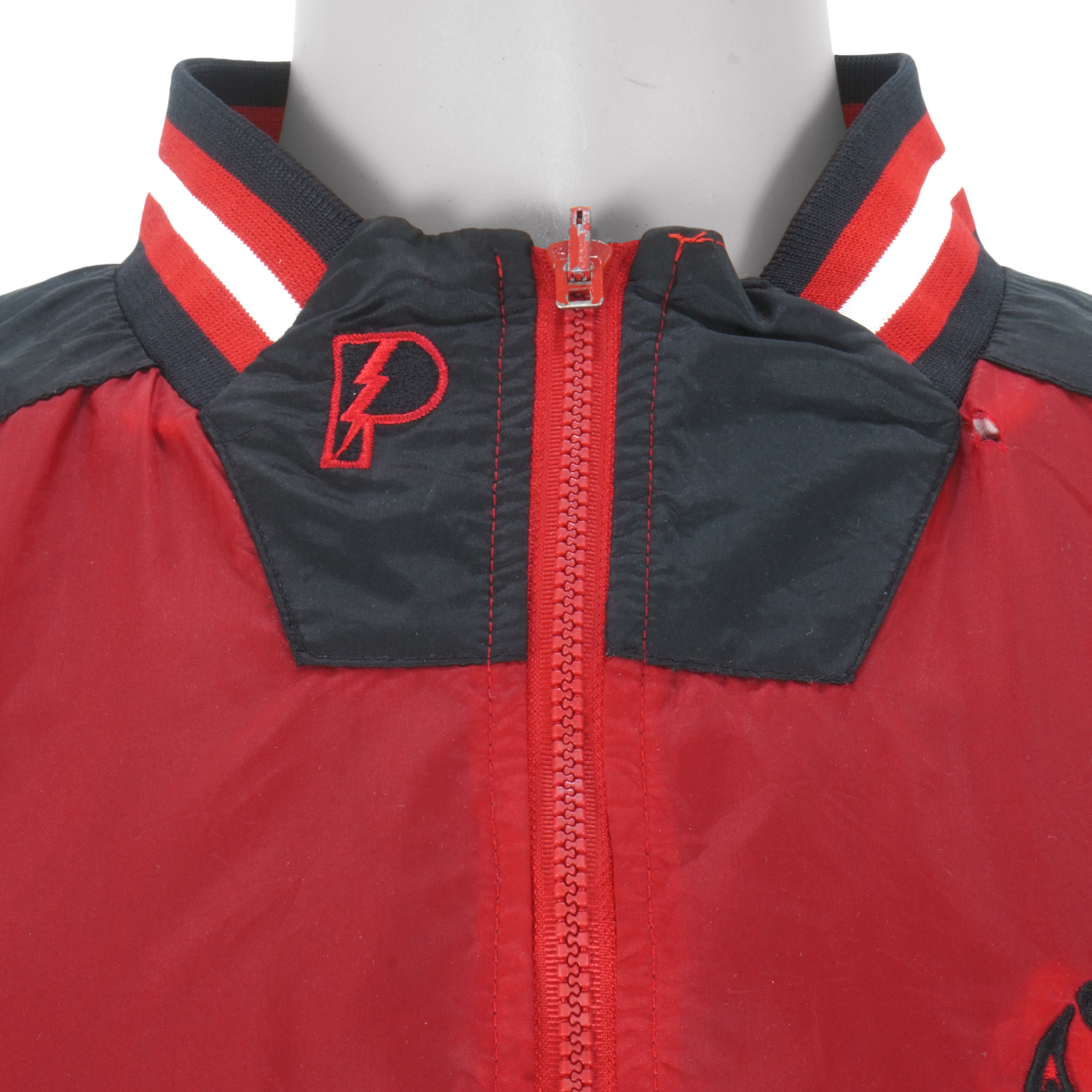 NBA (Pro Player) - Chicago Bulls Pullover Reversible Windbreaker 1990s Large Vintage Retro Basketball