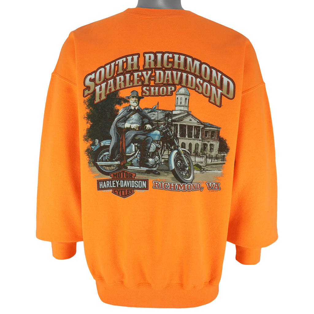 Harley Davidson - Mortorcycles Crew Neck Sweatshirt 2010 X-Large Vintage Retro