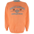 Harley Davidson - Motorcycles Trademark Crew Neck Sweatshirt 1990s Large Vintage Retro