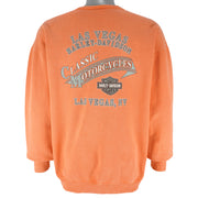 Harley Davidson - Motorcycles Trademark Crew Neck Sweatshirt 1990s Large Vintage Retro