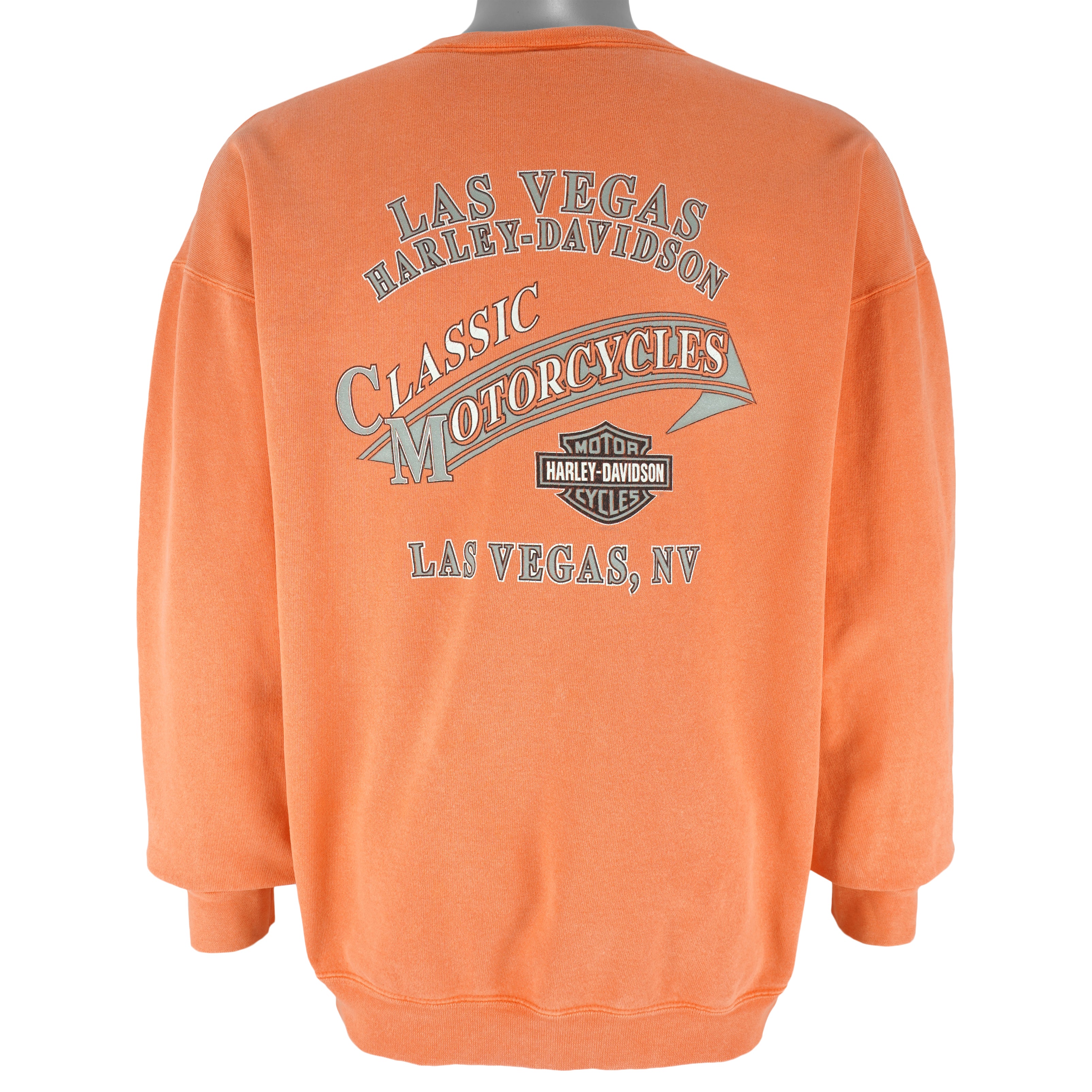 Harley Davidson - Motorcycles Trademark Crew Neck Sweatshirt 1990s Large Vintage Retro