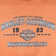 Harley Davidson - Motorcycles Trademark Crew Neck Sweatshirt 1990s Large Vintage Retro