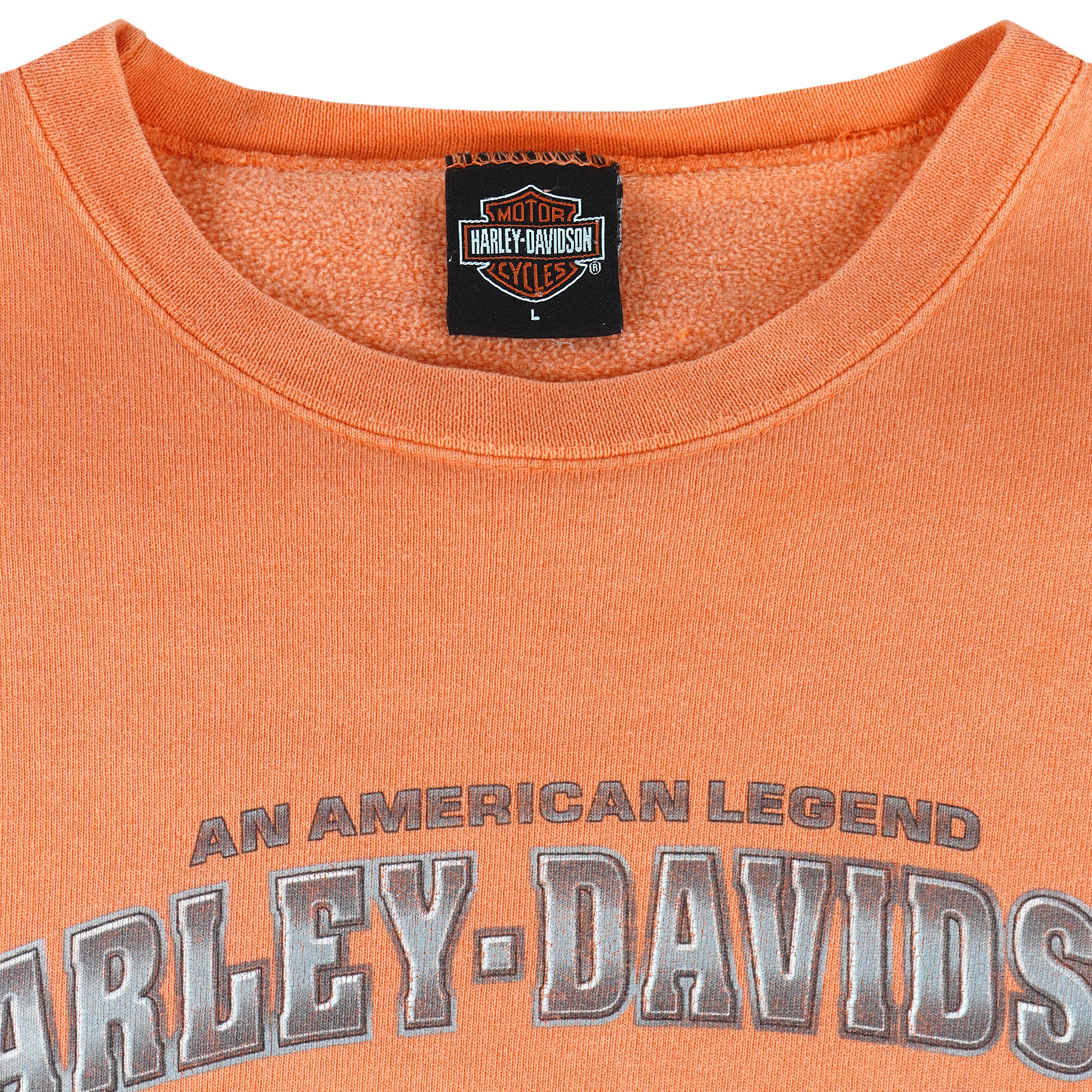 Harley Davidson - Mortorcycles Trad Mark Crew Neck Sweatshirt 1990s Large Vintage Retro