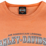 Harley Davidson - Mortorcycles Trad Mark Crew Neck Sweatshirt 1990s Large Vintage Retro