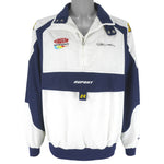 NASCAR (Chase) - DuPont Embroidered 1/2 Zip Racing Jacket 1990s Large Vintage Retro