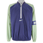 Nike - Blue with Green Embroidered Windbreaker 1990s Large