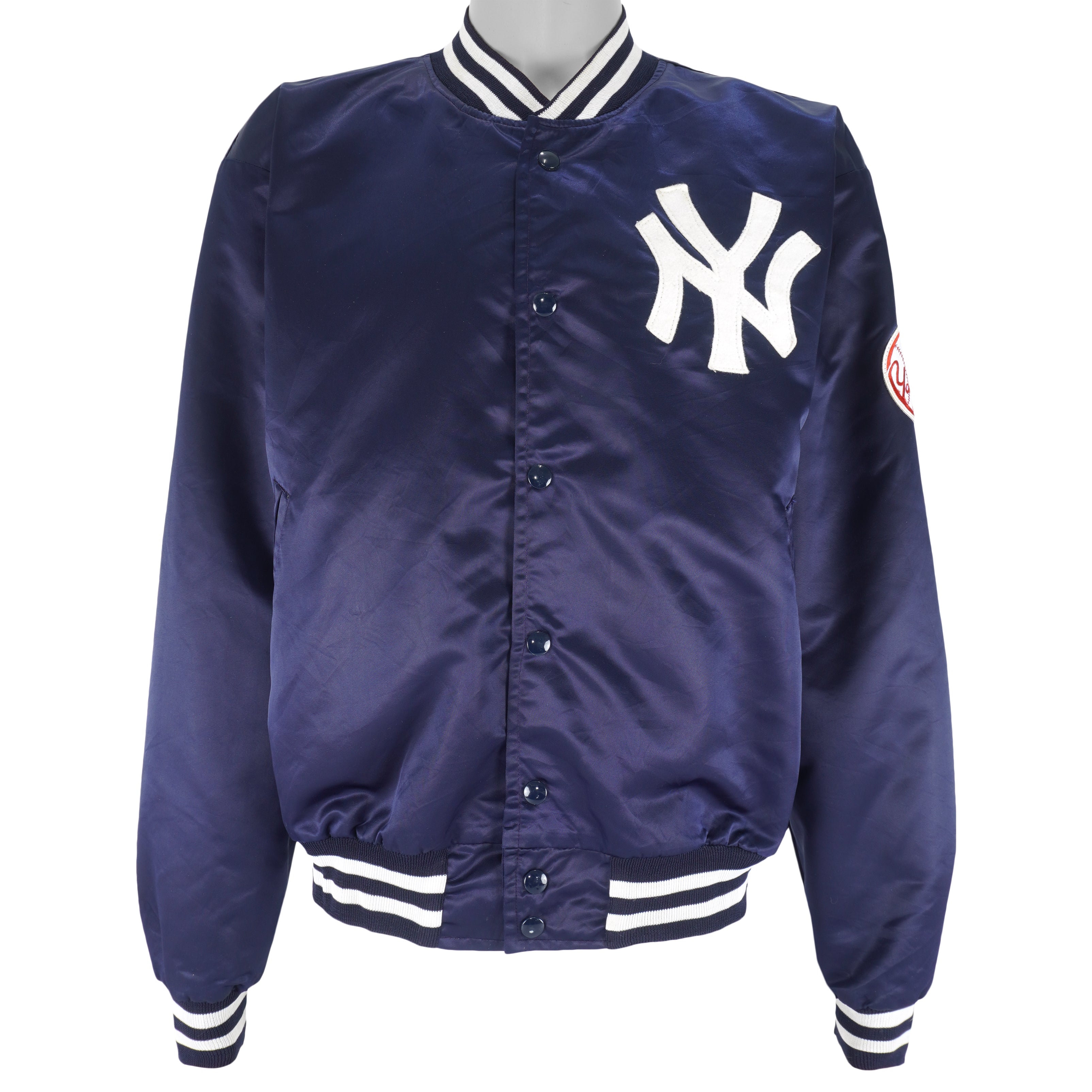 MLB - New York Yankees Satin Jacket 1990s X-Large Vintage Retro Baseball
