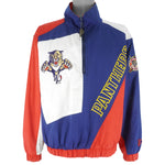 NHL (Pro Player) - Florida Panthers Embroidered Windbreaker 1990s Large Vintage Retro Hockey