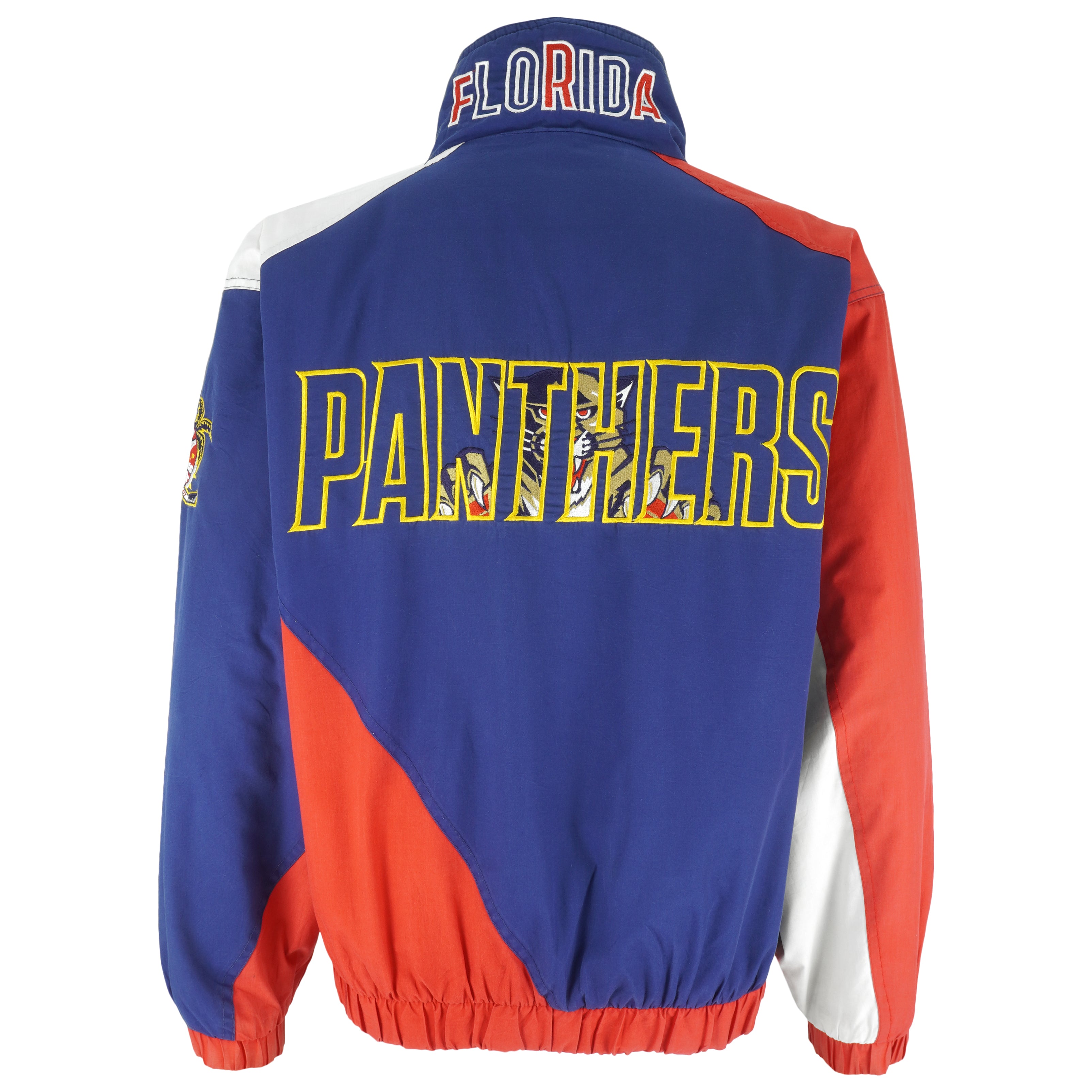NHL (Pro Player) - Florida Panthers Embroidered Windbreaker 1990s Large Vintage Retro Hockey