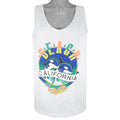 Vintage (Marina) - California Beach Sleeveless Shirt 1990s Large Vintage Retro