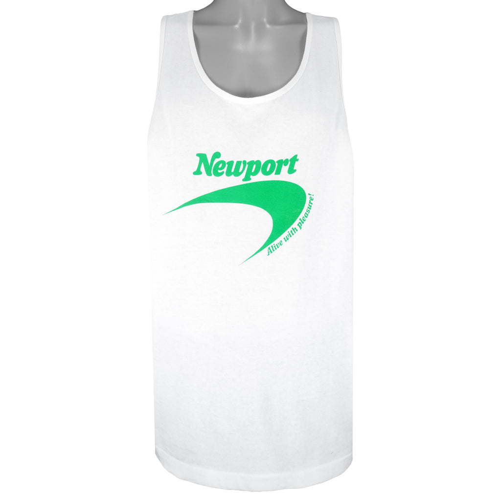 Vintage - Newport Cigarette Sleeve Shirt 1990s X-Large Vintage Retro