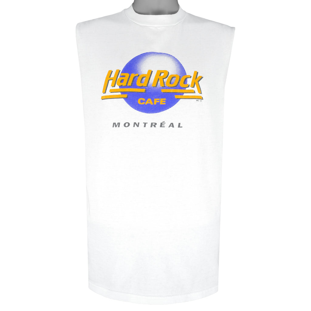 Vintage (Tultex) - Hard Rock Cafe Montreal Canada Sleeveless Shirt 1990s Medium