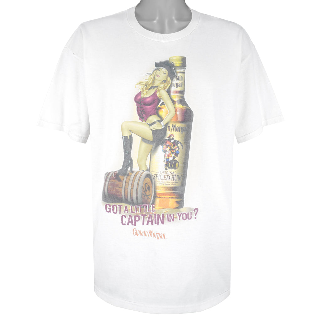 Vintage - Got a Little Captain in You T-Shirt 1990s Large Vintage Retro