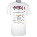 Vintage - Norwegian Norway Winter Games T-Shirt 1990s X-Large Vintage Retro