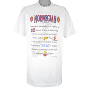 Vintage - Norwegian Norway Winter Games T-Shirt 1990s X-Large Vintage Retro
