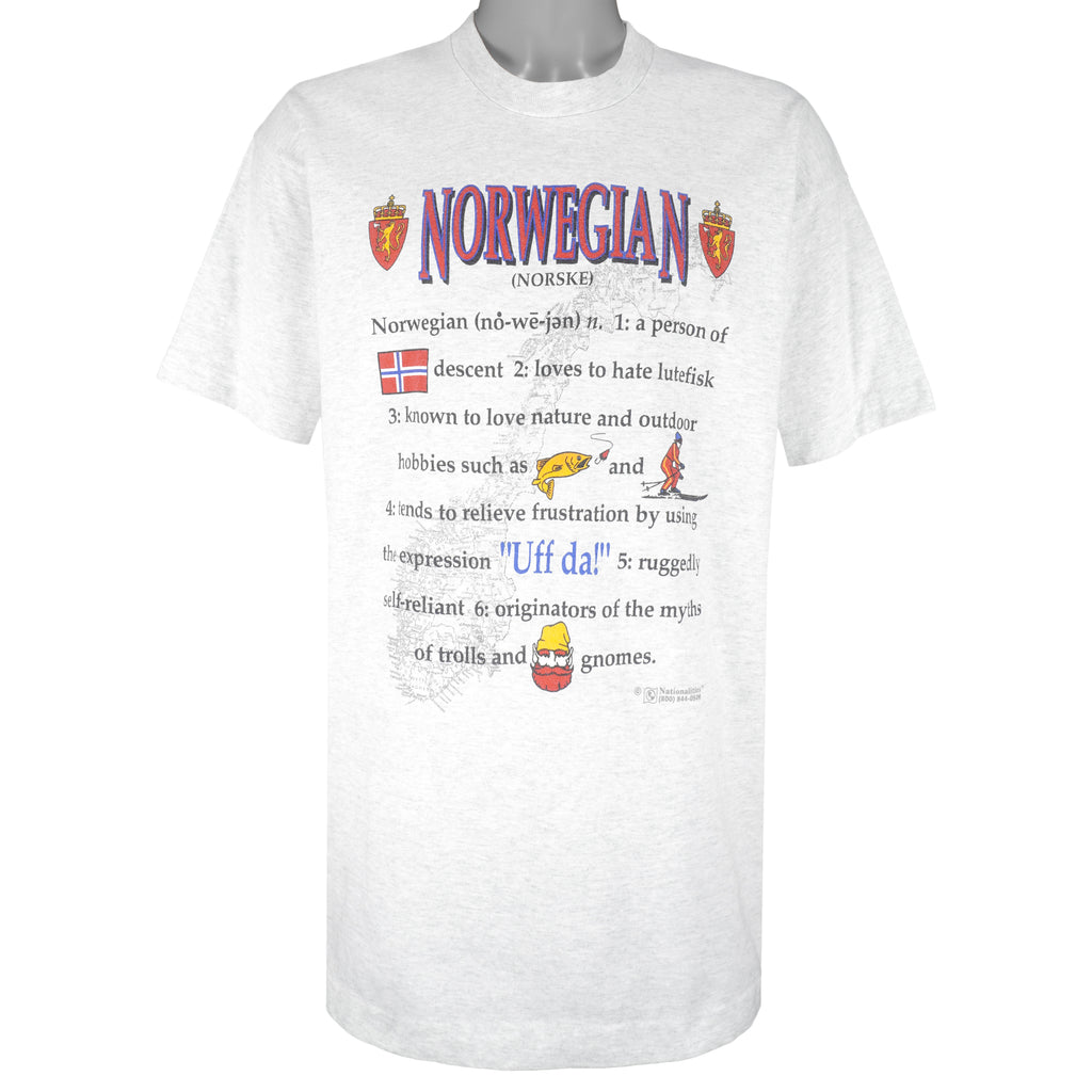 Vintage - Norwegian Norway Winter Games T-Shirt 1990s X-Large Vintage Retro