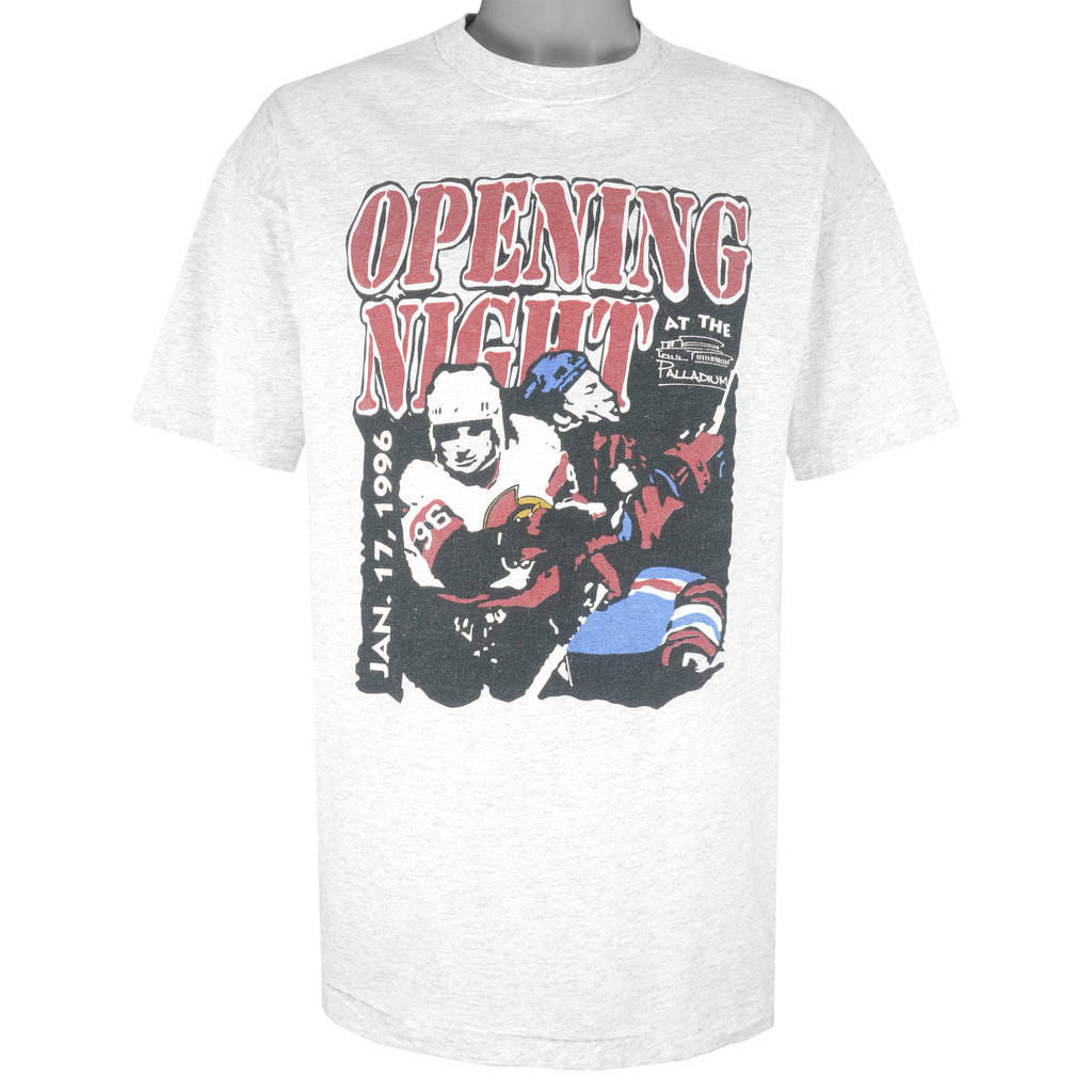 NHL (Hanes) - Ottawa Senators Opening Single Stitch T-Shirt 1996 X-Large Vintage Retro Hockey
