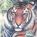 Vintage (Earth Tones) - Tiger Printed Single Stitch T-Shirt 1990s Large Vintage Retro