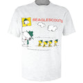 Vintage - Peanuts Snoopy Beaglescouts Single Stitch T-Shirt 1990s Large Vintage Retro