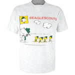 Vintage - Peanuts Snoopy Beaglescouts Single Stitch T-Shirt 1990s Large Vintage Retro