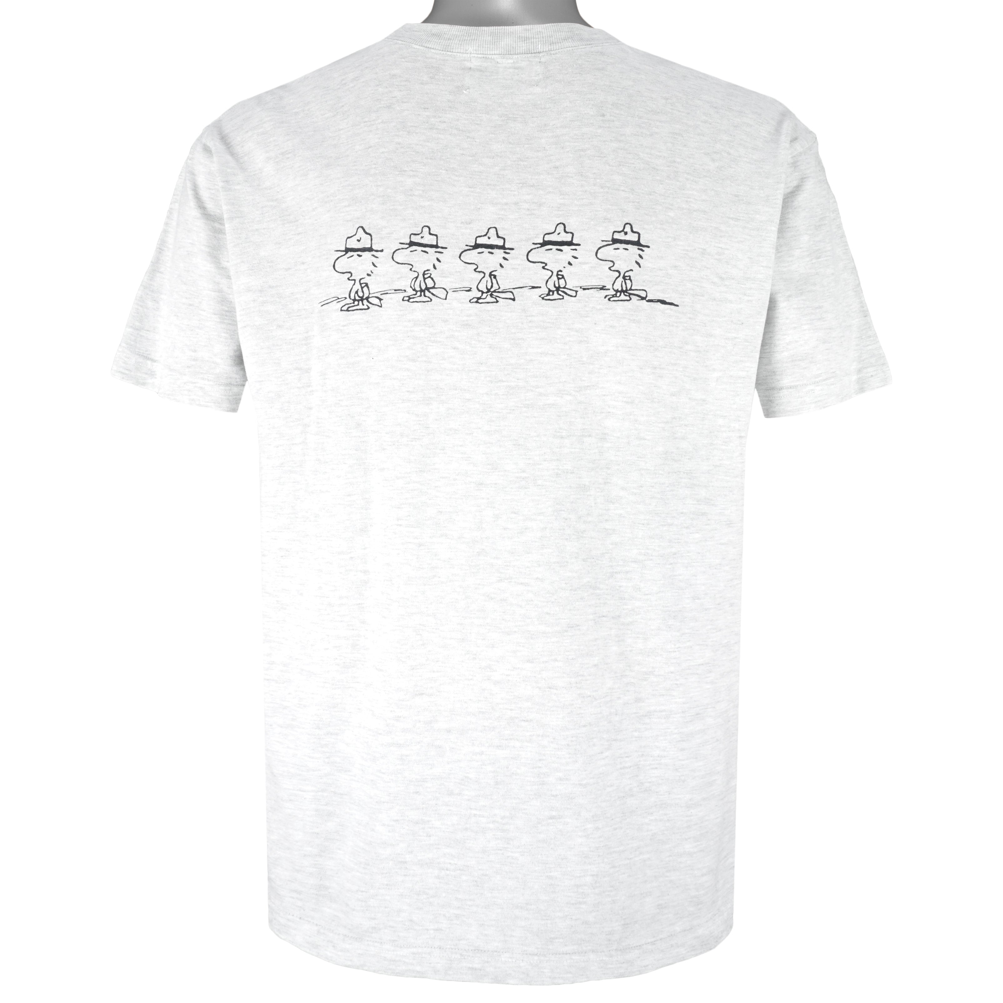Vintage - Peanuts Snoopy Beaglescouts Single Stitch T-Shirt 1990s Large Vintage Retro