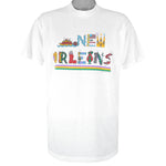 Vintage (Try) - New Orleans Single Stitch T-Shirt 1990s X-Large Vintage Retro