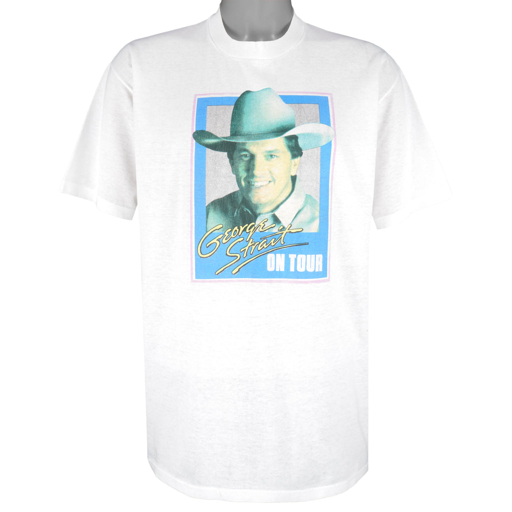 Vintage (Steadman) - George Strait Tour Single Stitch T-Shirt 1980s X-Large Vintage Retro