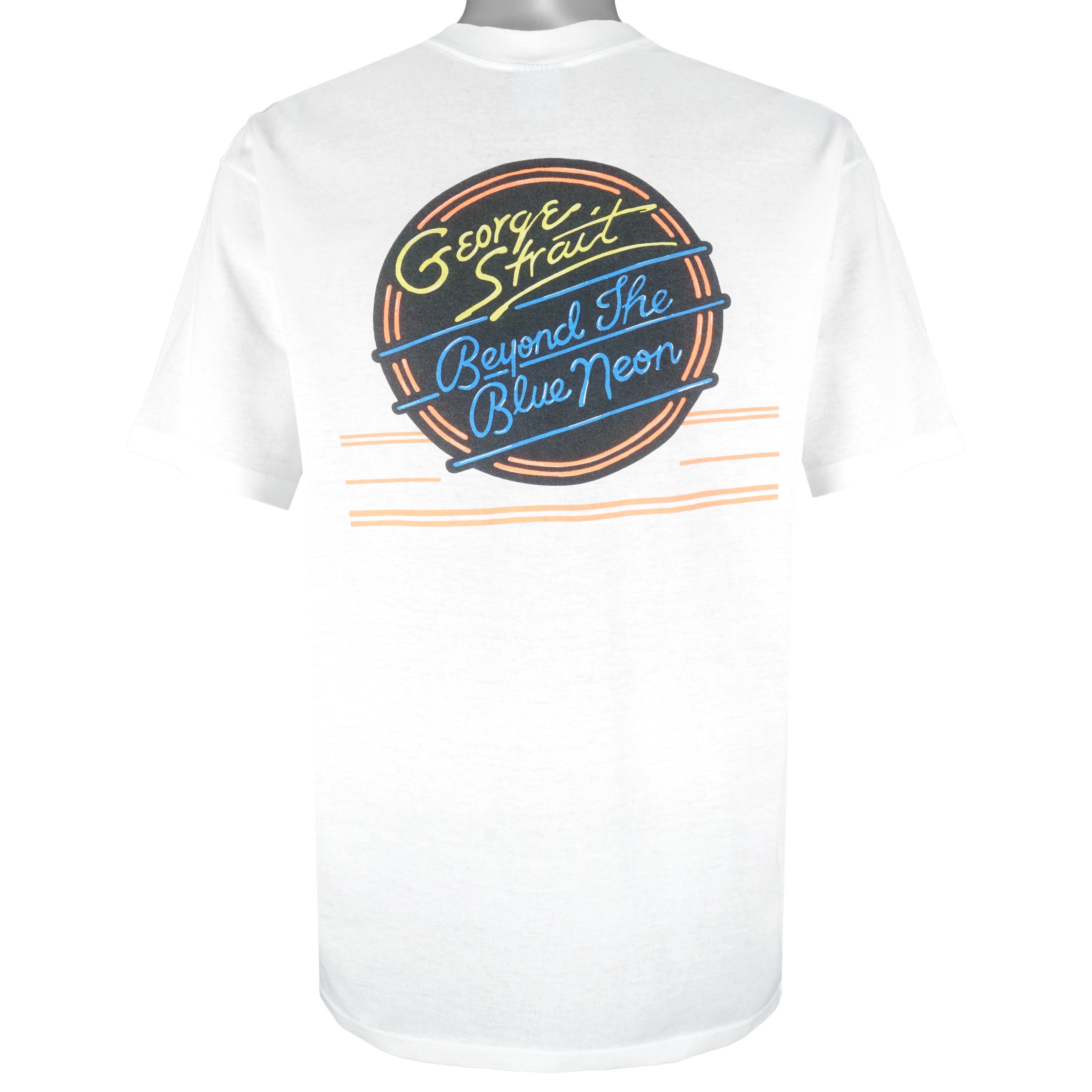 Vintage (Steadman) - George Strait Tour Single Stitch T-Shirt 1980s X-Large Vintage Retro