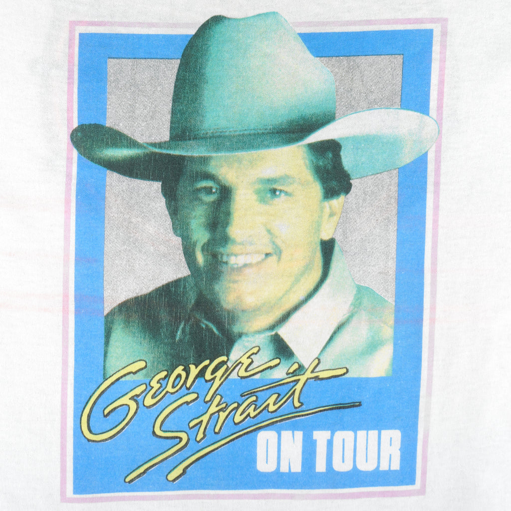 Vintage (Steadman) - George Strait Tour Single Stitch T-Shirt 1980s X-Large Vintage Retro