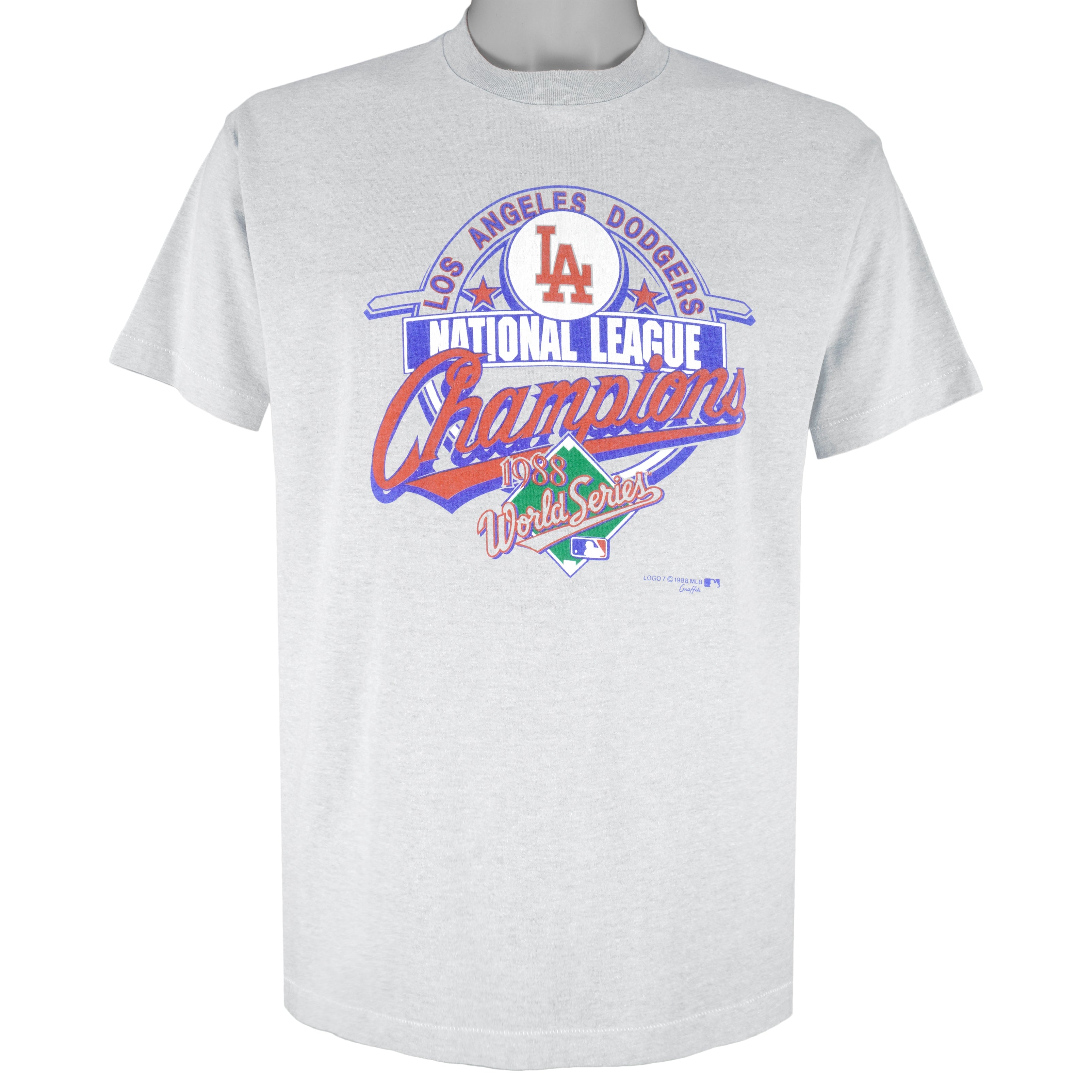 MLB (Select T) - Los Angeles Dodgers Champions Single Stitch T-Shirt 1988 X-Large Vintage Retro Baseball