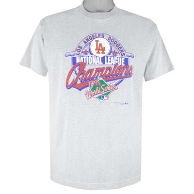 MLB (Logo 7) - Los Angeles Dodgers World Series Champions T-Shirt 1988 Large