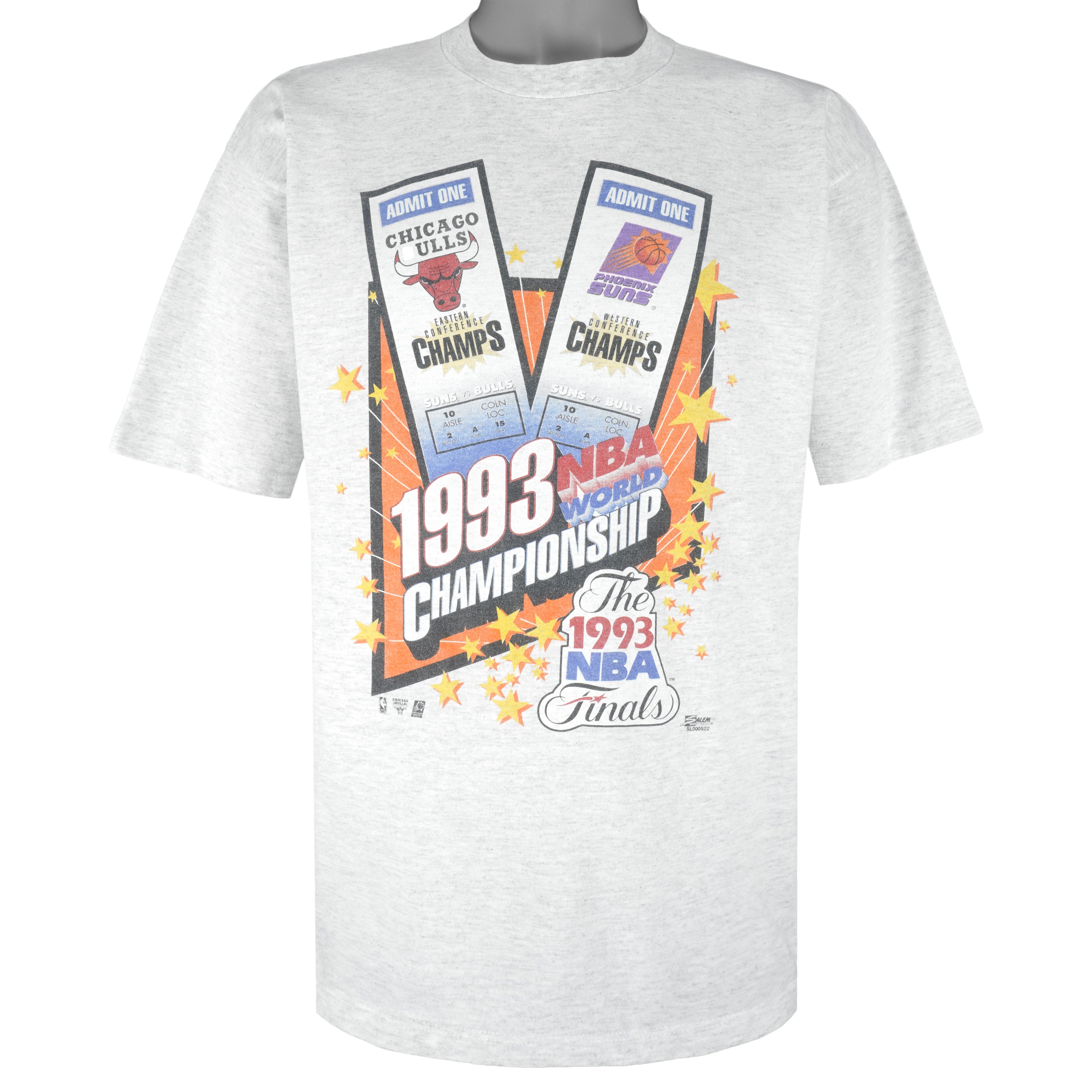 NBA (Salem) - Bulls VS Suns NBA Final World Champions T-Shirt 1993 X-Large Vintage Retro Basketball