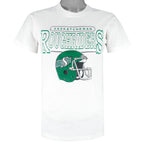 CFL (Ravens) - Saskatchewan Roughriders Single Stitch T-Shirt 1990s Small Vintage Retro Football
