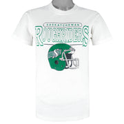 CFL (Ravens) - Saskatchewan Roughriders Single Stitch T-Shirt 1990s Small Vintage Retro Football